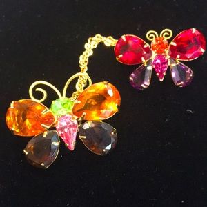 Joan rivers butterflies brooch